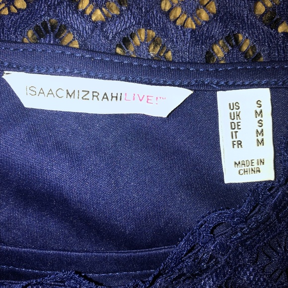 Isaac Mizrahi live navy and pink stretch dress - Picture 5 of 16